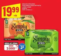 Maxi Simply Spiked ou Arizona Hard Iced Tea offer