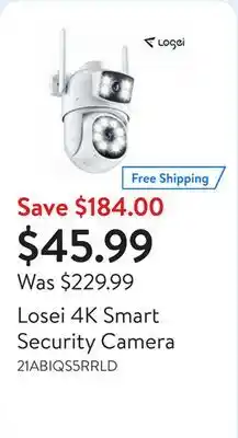 Walmart Losei 4K Smart Security Camera offer