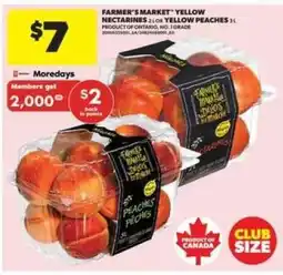 Real Canadian Superstore Farmer's Market Yellow Nectarines or Yellow Peaches offer