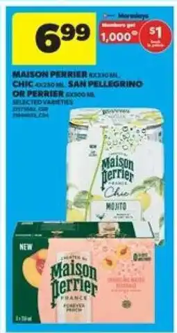 Real Canadian Superstore Maison Perrier, Chic, San Pellegrino or Perrier offer