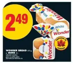 No Frills Wonder Bread or Buns offer