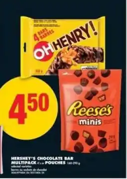 No Frills Hershey's Chocolate Bar Multipack or Pouches offer