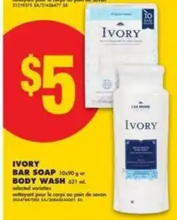 No Frills IVORY BAR SOAP OR BODY WASH offer