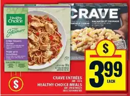 Food Basics CRAVE Entrées & Healthy Choice Meals offer