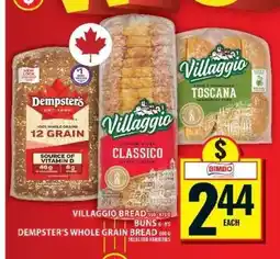 Food Basics Villaggio Bread and Dempster's Whole Grain Bread offer