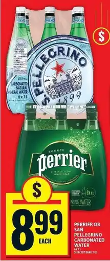 Food Basics Perrier or San Pellegrino Carbonated Water offer