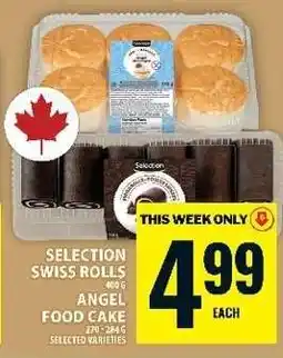 Food Basics Selection Swiss Rolls / Angel Food Cake offer