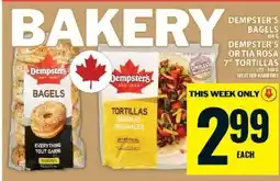 Food Basics Dempster's Bagels or Tortillas offer