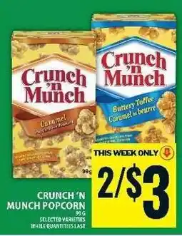 Food Basics CRUNCH’N MUNCH POPCORN offer