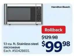 Walmart Hamilton Beach Microwave offer