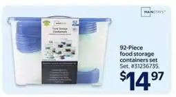 Walmart 92-Piece food storage containers set offer