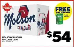 Real Canadian Liquorstore Molson Canadian or Coors Light offer
