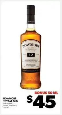 Real Canadian Liquorstore Bowmore 12 Year Old offer