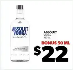 Real Canadian Liquorstore Absolut Vodka offer