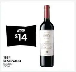 Real Canadian Liquorstore 1884 Reservado Malbec offer