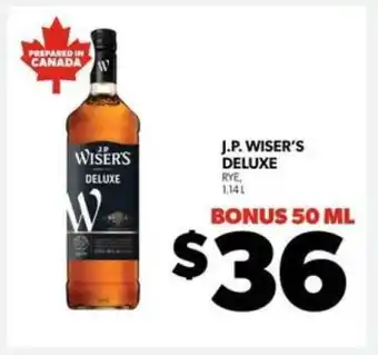 Real Canadian Liquorstore J.P. Wiser's Deluxe offer