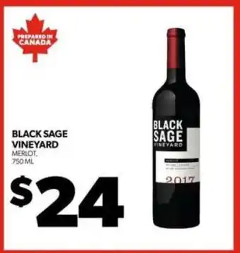 Real Canadian Liquorstore Black Sage Vineyard Merlot offer