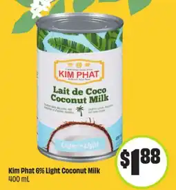 FreshCo Kim Phat 6% Light Coconut Milk 400 mL offer