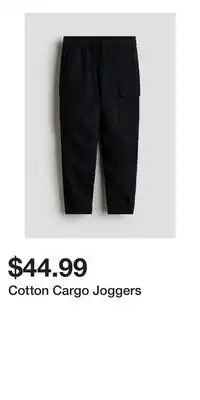 H&M Cotton Cargo Joggers offer