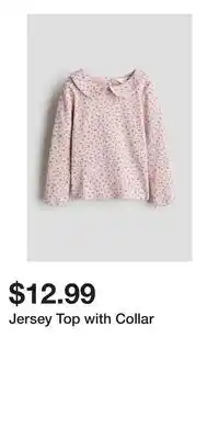 H&M Jersey Top with Collar offer