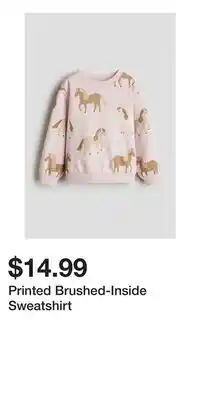H&M Printed Brushed-Inside Sweatshirt offer