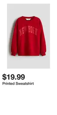H&M Printed Sweatshirt offer
