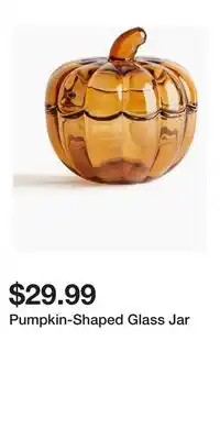 H&M Pumpkin-Shaped Glass Jar offer