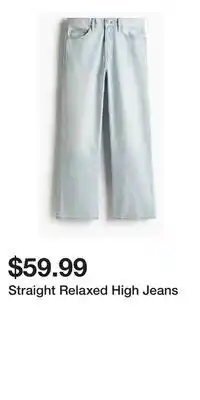 H&M Straight Relaxed High Jeans offer