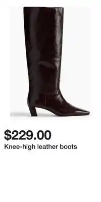 H&M Knee-high leather boots offer