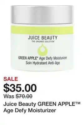 Sephora Juice Beauty GREEN APPLE Age Defy Moisturizer offer