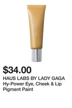 Sephora HAUS LABS BY LADY GAGA Hy-Power Eye, Cheek & Lip Pigment Paint offer