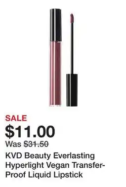 Sephora KVD Beauty Everlasting Hyperlight Vegan Transfer-Proof Liquid Lipstick offer