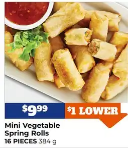 M & M Food Market Mini Vegetable Spring Rolls 16 PIECES offer