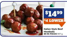 M & M Food Market Italian Style Beef Meatballs offer