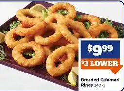 M & M Food Market Breaded Calamari Rings 340 g offer