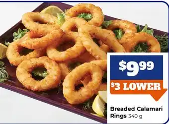 M & M Food Market Breaded Calamari Rings 340 g offer
