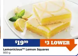 M & M Food Market Lemonicious Lemon Squares 850 g offer