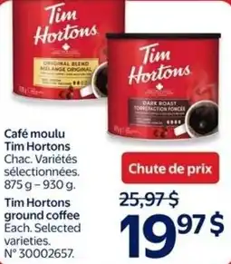 Walmart Tim Hortons ground coffee offer