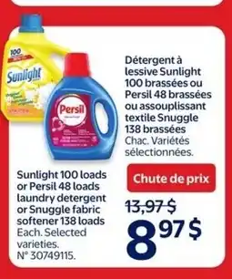 Walmart Sunlight or Persil 48 loads laundry detergent offer