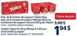 Walmart Yoplait Tubes and Minigo offer