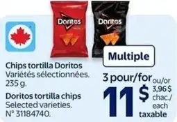 Walmart Doritos Tortilla Chips offer