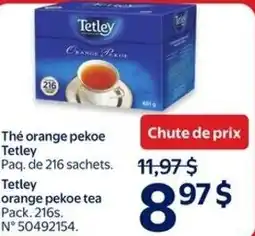Walmart Tetley orange pekoe tea offer