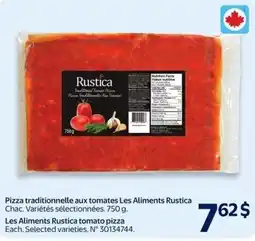 Walmart Les Aliments Rustica tomato pizza offer
