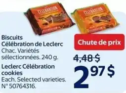 Walmart Leclerc Célébration cookies offer