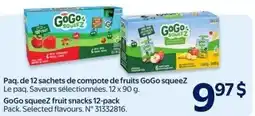 Walmart GoGo squeeZ fruit snacks offer