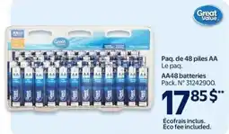 Walmart Great Value AA48 batteries offer