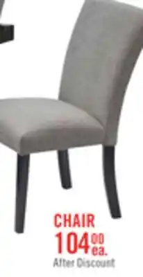 The Brick Burk Dining Chair with Polyester Fabric - White offer