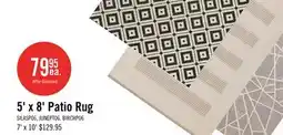 The Brick 5' x 8' Patio Rug offer