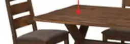 The Brick Plum 6pc Dining Set with Table, Bench & 4 Chairs, Wood, Live-Edge Look, 70.75W- Nutmeg Brown offer
