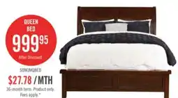 The Brick Sonoma Panel Bed with Headboard & Frame, Mango Brown - Queen Size offer